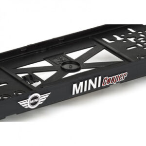 3D podložka pod SPZ s logem MINI Cooper – červené logo