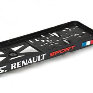 3D Podložka pod SPZ RENAULT SPORT – Chromový Design