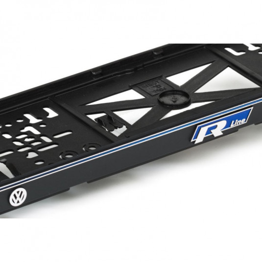 3D podložka pod SPZ s logem VW R LINE modrá – exkluzivní design pro váš vůz