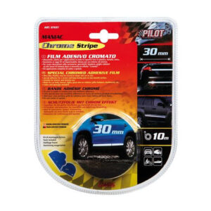 Chromová lišta MANIAC 30 mm – 10 m lepícího chromového pásu pro auto