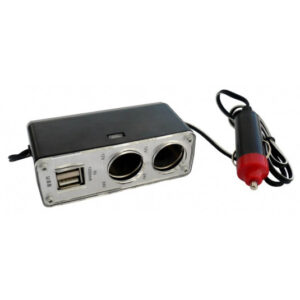 Multi zásuvka do zapalovače 2x 12/24 V + 2x USB 5 V – CarCommerce s kabelem