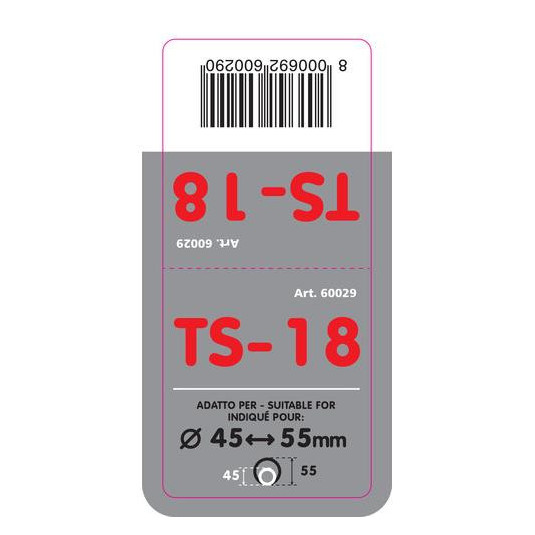 Koncovka výfuku do 55 mm TS-18L – Chromový tuning výfuku z nerezové oceli - Obrázek 3