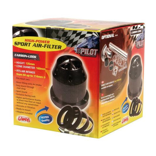 Sportovní vzduchový filtr CARBON Lampa – Zvyšte výkon a získáte agresivnější zvuk motoru - Obrázek 2