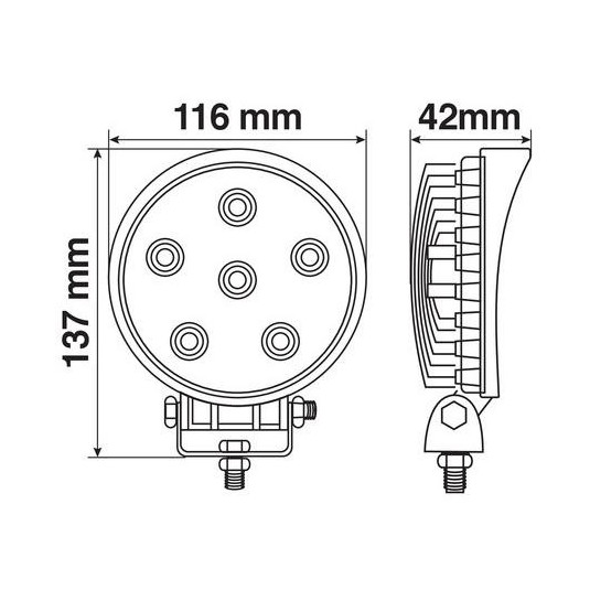 Přídavné LED světlo WL-16 18 W – výkonné osvětlení pro auto i pracovní stroje - Obrázek 3
