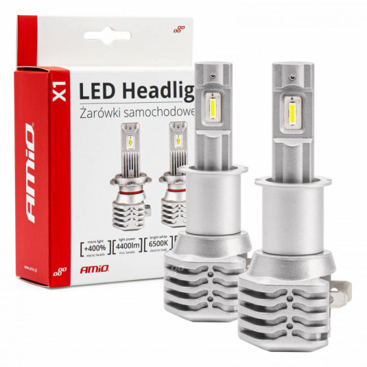 LED žárovky H3 X1 Series AMiO – jasnější světlo a vyšší bezpečnost za atraktivní cenu