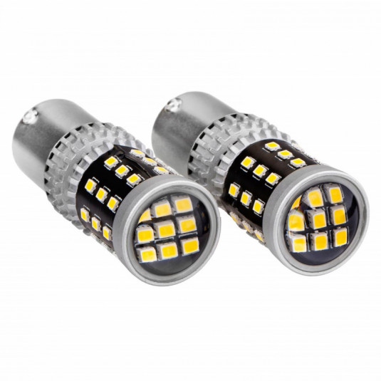 LED žárovky CANBUS 1157 BAY15D 39SMD P21/5W bílé 12V/24V – náhrada pro brzdová a zpětná světla - Obrázek 3