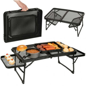 Skládací kempingový stůl LUARO 87 x 60 x 40 x 27 cm – lehký turistický stůl pro výlety a pikniky
