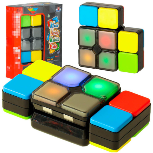Arkádová LED puzzle kostka s 4 hrámi pro děti od 6 let