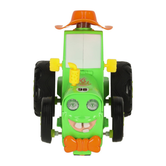 RC traktor skákající s hudbou a dálkovým ovládáním – zábava pro děti, zelený - Obrázek 3