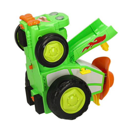 RC traktor skákající s hudbou a dálkovým ovládáním – zábava pro děti, zelený - Obrázek 4