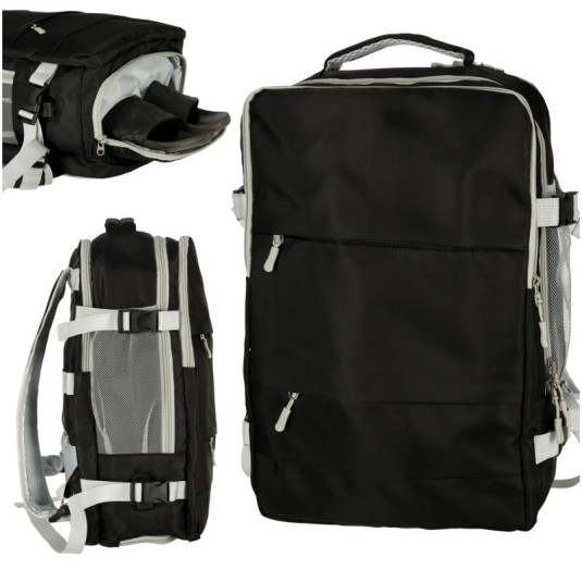 Cestovní batoh do letadla 45x16x28 cm – vodotěsný s USB portem