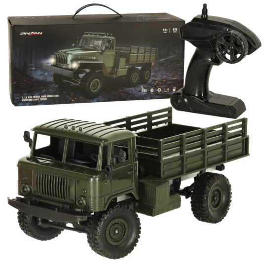 Vojenské RC Auto 1:16 4WD Off-Road – Dálkově Ovládaný Terénní Vůz s Funkčními Světly