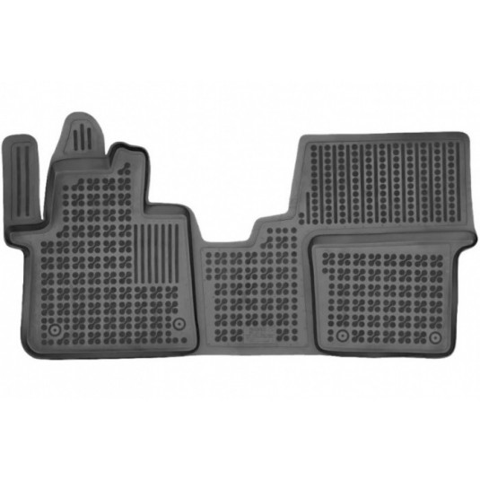 Pryžové rohože TOYOTA PROACE VERSO II přední 2 pasažéry od 2016 – REZAW Plast se zvýšeným okrajem 3 cm