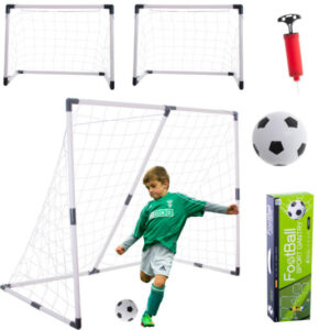 Dětská fotbalová branka 2v1 143x110x70cm – dvě hřiště v jedné sestavě