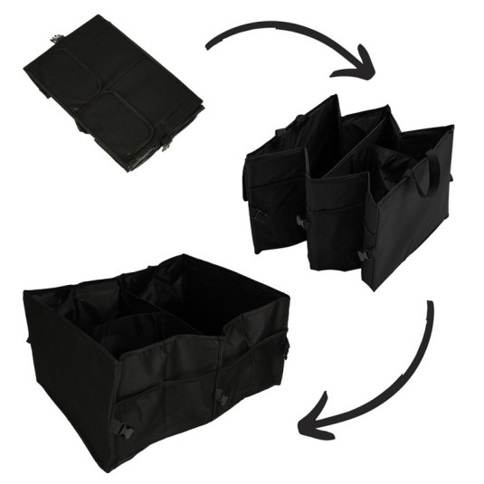 Organizér zavazadlového prostoru auto – praktický úložný box Boot Large 48x35x26 cm - Obrázek 2