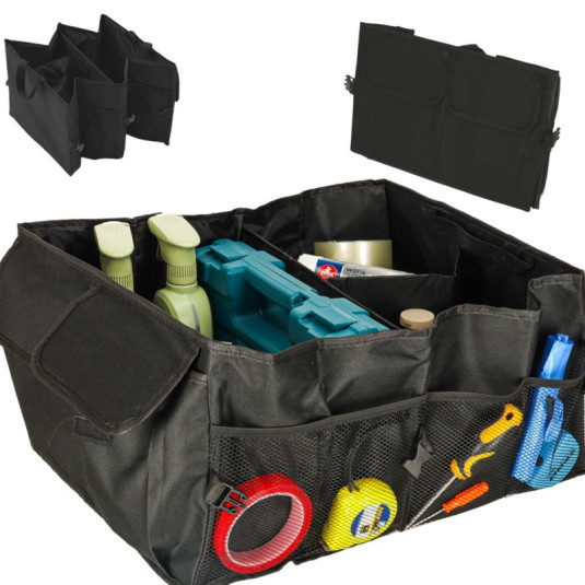 Organizér zavazadlového prostoru auto – praktický úložný box Boot Large 48x35x26 cm