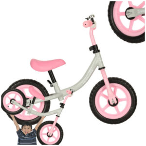 Odrážedlo Trike Fix Balance bílo-růžové – lehké dětské krosové kolo pro zvládnutí rovnováhy