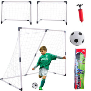 Fotbalová branka pro děti 2v1 185x120x70cm – skládací tréninková branka pro zábavu i výcvik