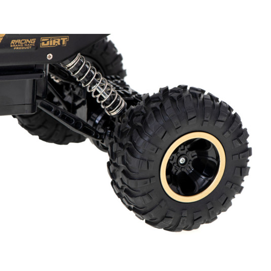 RC Rock Crawler 1:12 4WD Kovové Zlaté Auto – Terénní Dálkově Ovládaný Vůz pro Začátečníky i Pokročilé - Obrázek 2