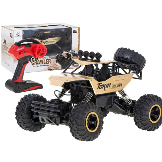 RC Rock Crawler 1:12 4WD Kovové Zlaté Auto – Terénní Dálkově Ovládaný Vůz pro Začátečníky i Pokročilé