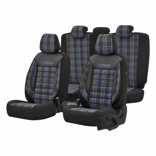Sada autopoťahov OTOM GTI 804 3-ZIP od Amio – luxusní ochrana sedadel s Airbag certifikací