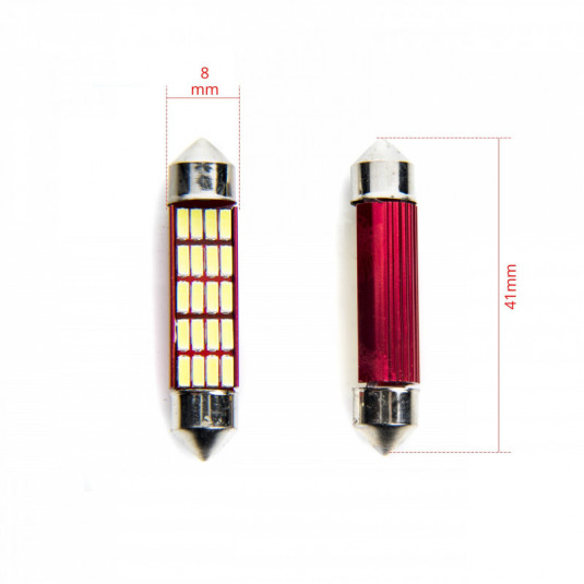 Einparts C10W LED žárovka 20x SMD 4014 42 mm 6000K – CANBUS, chladná bílá, 2 ks - Obrázek 4