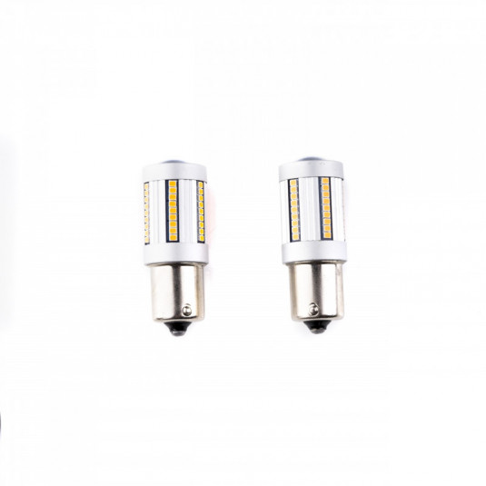 Einparts PY21W LED žárovka 66x SMD 2016 oranžová – CANBUS, 12 měsíců záruky - Obrázek 3