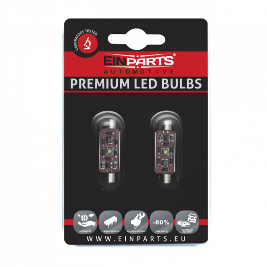 Einparts C10W LED žárovka 3W CREE XP-E 6000K 42 mm – CANBUS
