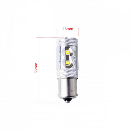 Einparts P21W LED žárovka 50W (10x Cree XT-E) 6000K – výkonné světlo pro vaše auto - Obrázek 5