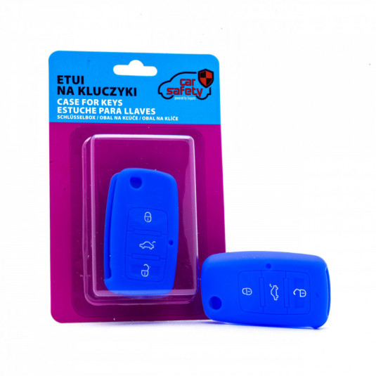 Einparts EPKC04 Silikonový obal na klíče modrý pro VW Group – ochrana pro klíče SEAT