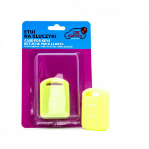 Silikonový obal na klíče Einparts EPKC80 pro Opel – neonová zelená/žlutá ochrana klíčku