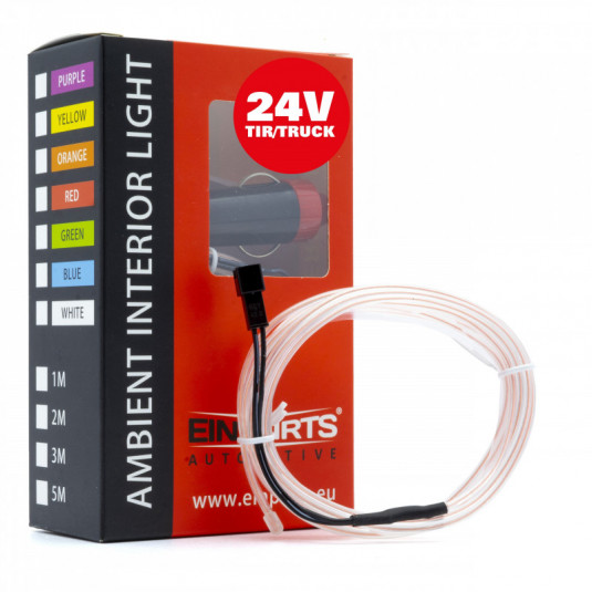 Einparts LED světlovodný pásik 2 m 24V – jemné 360° osvětlení pro interiér vozu - Obrázek 4