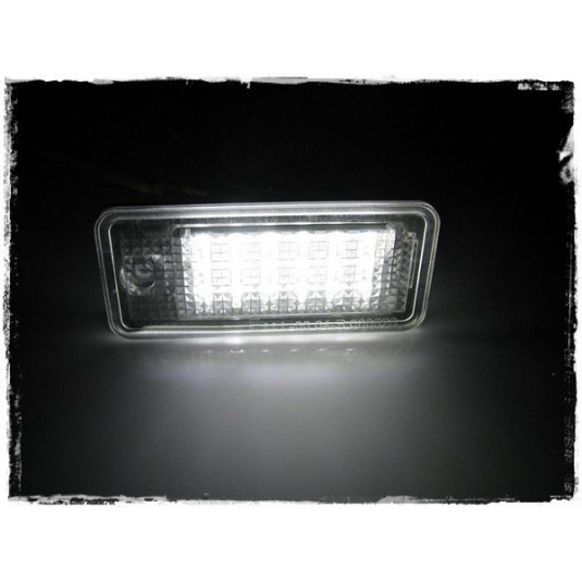 Einparts LED osvětlení SPZ pro AUDI A6 C6 (4F2) 2004–2011 – 6000K chladné bílé světlo, CAN-BUS - Obrázek 4