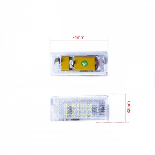 Einparts LED osvětlení SPZ pro BMW 5 Touring E39 (1996–2004) – 2ks, CAN-BUS, 6000K - Obrázek 4