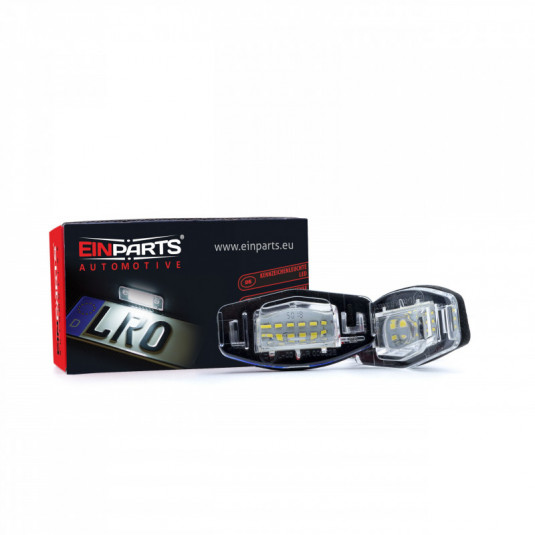 Einparts LED osvětlení SPZ pro Honda City IV Saloon (GE4) 2002–2009 – 6000K bílé světlo