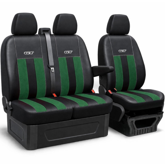 Autopotahy PEUGEOT EXPERT 2+1 II (2007–2016) GT – Alcantara a ekokůže na míru od Pok-ter - Obrázek 5