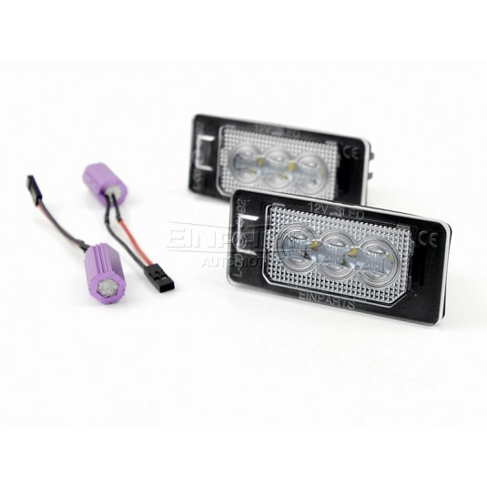 Einparts LED osvětlení SPZ pro AUDI A5 (8T3) 2007–2017 – 6000K bílé osvětlení tabulky - Obrázek 2