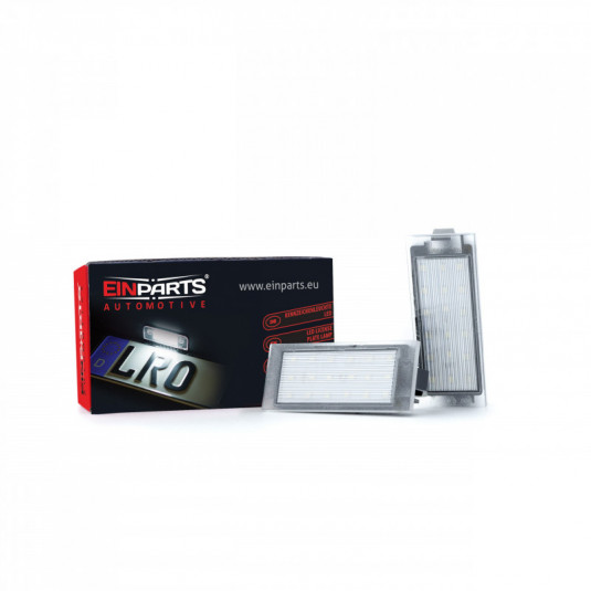 LED osvětlení SPZ Einparts pro Renault Laguna III Grandtour (KT0/1) 2007–2015 – 6000K bílé světlo