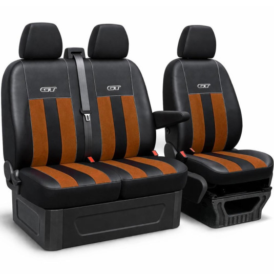Autopotahy TOYOTA Proace City 2+1 (od 2018) GT – Alcantara a ekokůže, na míru od Pok-ter - Obrázek 3