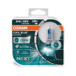 Osram CoolBlue Intense H4 55W 5000K – Halogenová žárovka s extra bílým světlem pro moderní vzhled vozidla