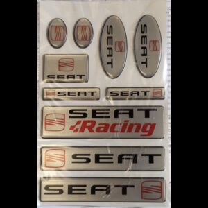 Sada 10 ks samolepek SEAT nový design – AutoZulu