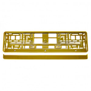 Zlatá metalizovaná podložka pod SPZ – elegantní úprava pro váš vůz