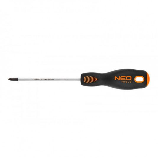 NEO Křížový šroubovák PH1 x 100 mm z oceli S2 – odolný magnetický nástroj s certifikací TÜV
