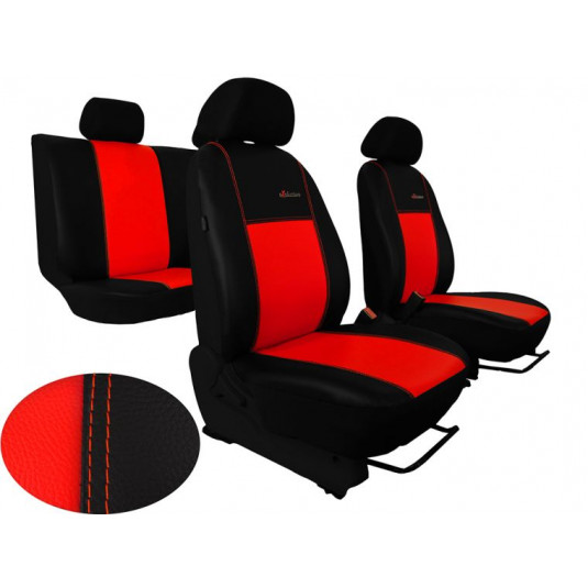 Kompletní potahy na míru pro ŠKODA SUPERB I (2001–2008) – Exclusive Leather z eko kůže