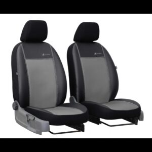Potahy na míru pro Opel Combo 1+1 B (1994–2000) – Exclusive Leather šedé s černým lemováním