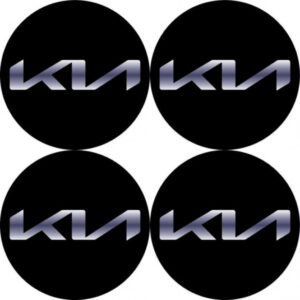 Samolepky 3D pryskyřičné KIA nové logo – 4 ks | AutoZulu