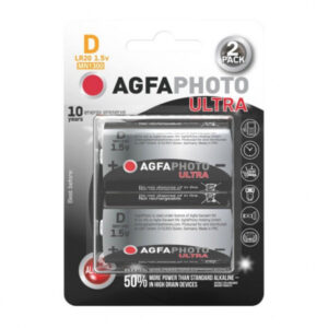Agfa Ultra LR20 2 ks – Alkalické baterie D pro vysoký výkon