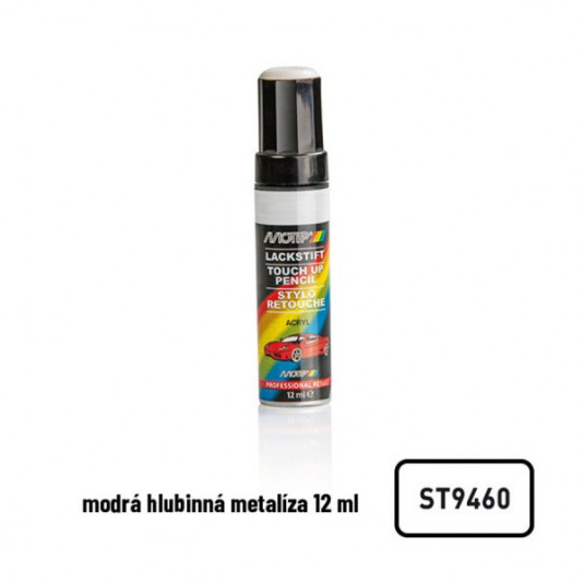 Opravná tužka modrá tmavě metalická 12 ml – přesné opravy laku pro ŠKODA