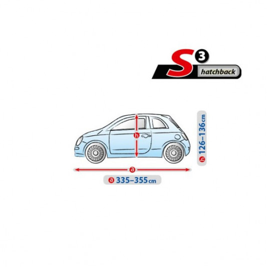 Plachta Basic Garage S3 Hatchback – Ochrana auta před počasím a nečistotami | Kegel - Obrázek 3