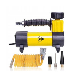 Přenosný vzduchový kompresor 12V Dunlop – rychlé nafouknutí pneumatik kamkoliv